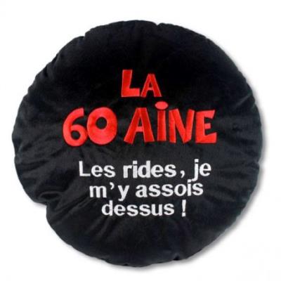 Coussin anniversaire 60 ans pour 15