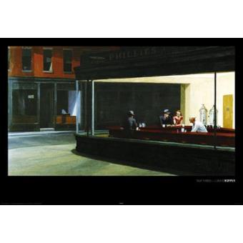 Edward Hopper Poster Reproduction - Nighthawks (60xcm) - Fnac