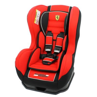 Sige Auto Ferrari Groupe 0+/1 de 0  18 kg avec protections latrales - Fabrication 100% Franaise - 3 toiles Test TCS - Cale tte et assise rembourrs. pour 90
