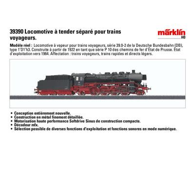 Locomotive BR 39.0-2, DB pour 450