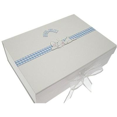 white cotton cards - ch104x - bote souvenir a4 - lapin bleu pour 40