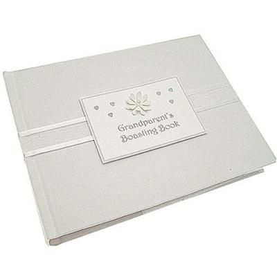 white cotton cards - t30sg - grandparents boasting book - album photo - fleur pour 32