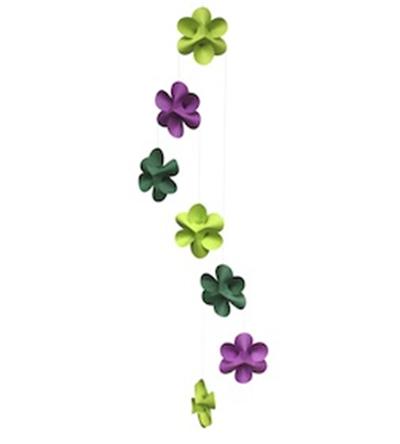 Mobile Fleur Violet Citron Vert 90cm pour 24