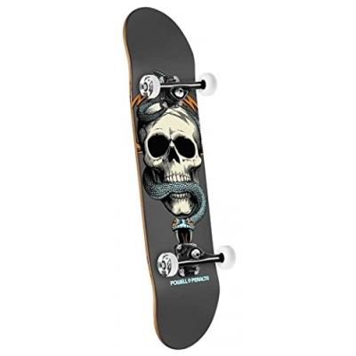 Powell Peralta Skull & Snake Skateboard Gris 7,625 pour 89