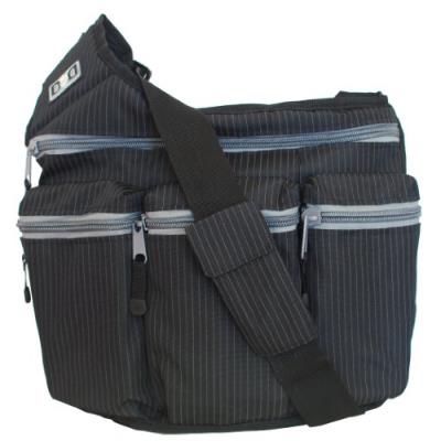 DIAPER DUDE - DPS100 - SAC  LANGER - MESSANGER II RAYURES - NOIR pour 78