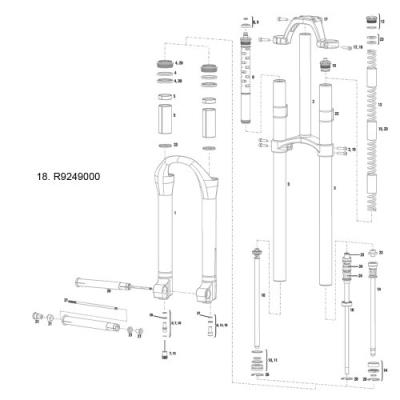 Rockshox 05-06 Boxxer External Hardware Kit [misc.] pour 39