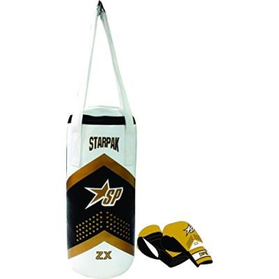 Starpak Bs115hl3.bp Sac De Frappe Poru Junior Avec Sangles De Fixation Blanc Noir Doré 43 X 19 Cm pour 73