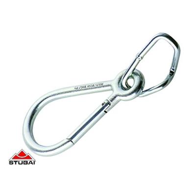 Stubai Sports Firemans Mousqueton Pompier En Acier Avec Anneau De Ceinture Blanc 925 G pour 79