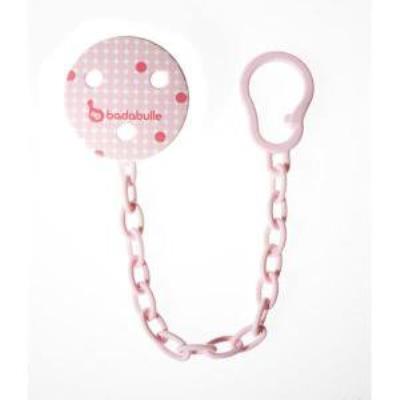 Attache sucette pink dots pour 8