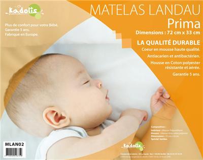 Matelas Landau Prima 72x33 cms. pour 20