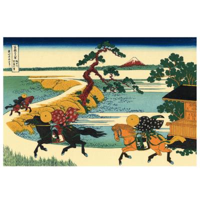 Puzzle dart en bois 200 pices Michle Wilson - Hokusai : Les Champs Sekiya Puzzle Michle Wilson pour 62