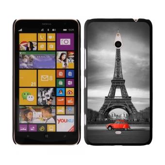 Coque rigide noire Nokia Lumia 1320 avec impression Motif Paris et 2CV