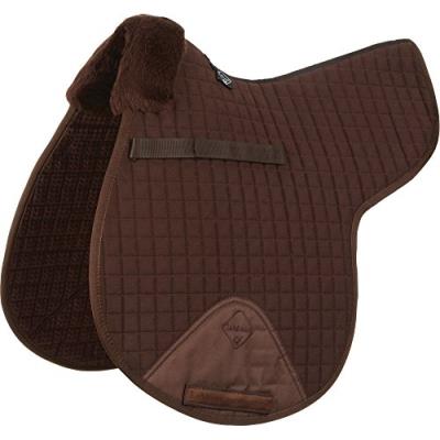 Enseignant Gp Le Sautant Devant Bord Roulé Tapis De Selle Marron Dark Brown Wool Brown Fabric Grand pour 83