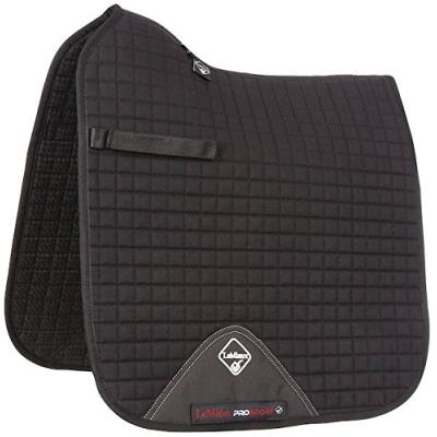 Prosport Le Enseignant Sangle De Dressage Standard Tapis De Selle Carré Noir Noir Grand pour 75