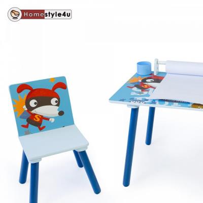 Table  dessin enfants bureau avec rouleau de papier et tabouret pour 80