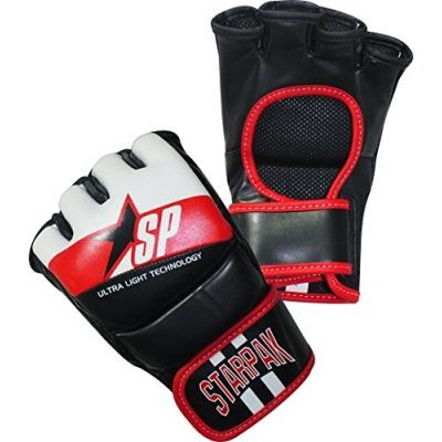 Gants Mma Starpak Open Main Sparring Gloves L Noir - Noir Blanc Rouge pour 38