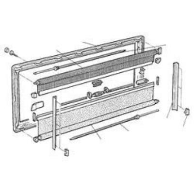 Brunner 209 571 Store Enrouleur Occultant Alu Sable Pour S3+s4 900 X 600 Mm pour 65