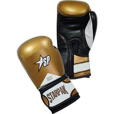 Starpak Bag Gloves Gants De Boxe Entrainement L Or - Gold Schwarz Weiß pour 56