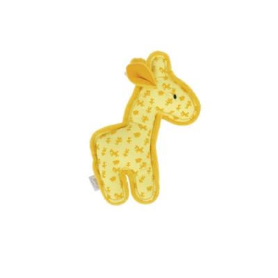 Anneau girafe jaune avec grelot en tissu  attraper Max pour 12