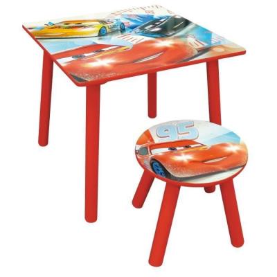 Cars table carre et tabouret ice racing jemini 712390 pour 36