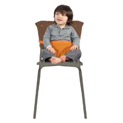 Baby to love - Chaise nomade reversible chocolat/ orange pour 20