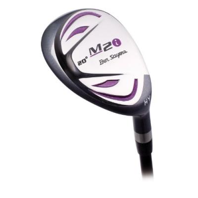 Ben Sayers M2i Club Hybride Pour Femme Tige Régulière 23° Droitier Noir Argenté Violet pour 73