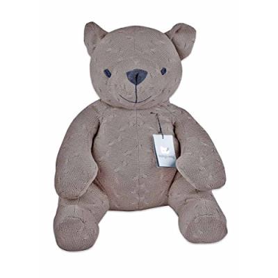 Babys only peluche ourson tricot uni taupe (55 cm) - taupe pour 80
