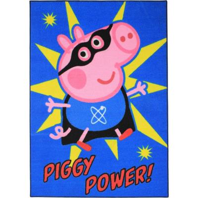 Tapis Peppa Pig Piggy super hro chambre enfant 95x133 cm pour 33