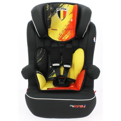 Sige auto ISOFIX BELGIUM Groupe 1/2/3 de 9  36kg - Fabrication 100% Franaise - 3 toiles Test TCS - Protections latrales - Cale tte rembourr et ajustable - Accoudoirs relevables pour 100