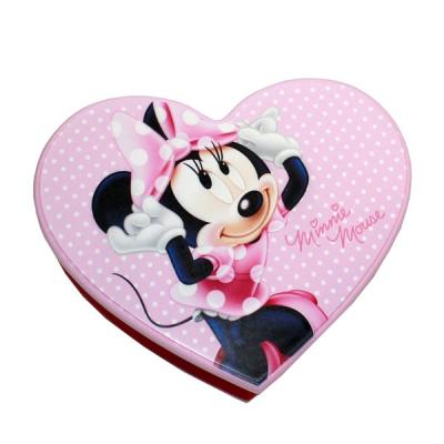 Disney Minnie: Boite coeur en bois-rose pour 20