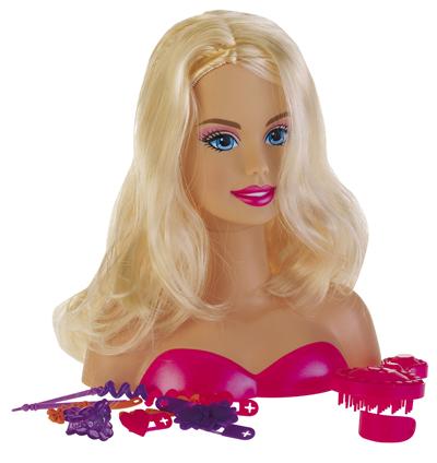 Mattel - Accessoires Barbie -Tete  coiffer barbie pour 48