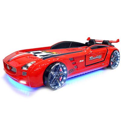Lit voiture enfant Roadster rouge clairage LEDs et bruitages pour 680