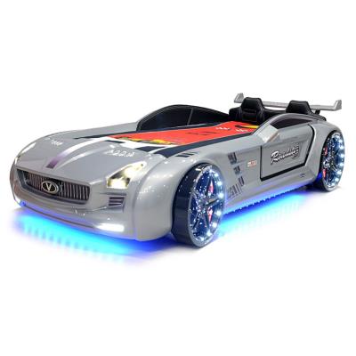 Lit voiture enfant Roadster gris clairage LEDs et bruitages pour 680