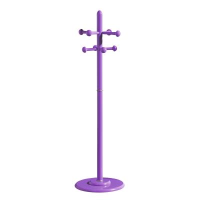 Portemanteau de 8 crochets en violet pour enfant, Dim : L35 x P35 x H124 cm -PEGANE- pour 150