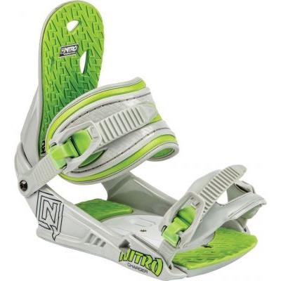 Fixations De Snowboard Junior Nitro Charger Grey pour 78