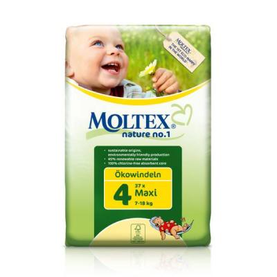 Moltex - Couches bio Moltex Maxi 7/18 kg pour 19