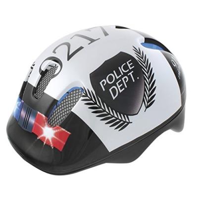 Fido Casque Enfant Police Blanc Noir 52-56 Cm pour 45