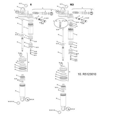 Rockshox Ensemble Bouchon De Réservoir Pour Monarch Plus Noir) Et A1 B1 pour 39