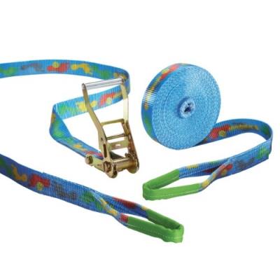 Slackstar Set De Slackline Kit De Base 2 Éléments Pour Enfants Et Débutants Design Tootsy Longueur 15 M, Grandur 50 Mm pour 112