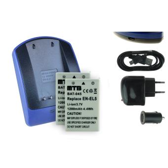 + Chargeur USB EN EL5 pour Nikon Coolpix P90, P100, P500, P510, P520