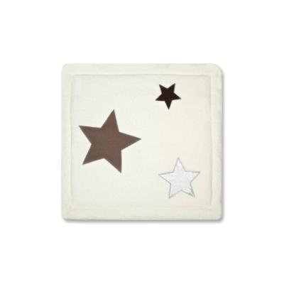 BABYBOUM - 229STARS20 - TAPIS DE PARC - SOFTY STARI - ECRU - 100 X 100 CM pour 76