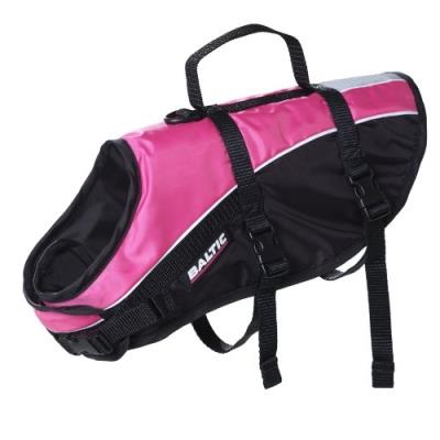 Baltic Mascot Gilet De Sauvetage Pour Chien Avec Sangle Fermeture Velcro Multicolore Pink Black Medium 8-15 Kg pour 51