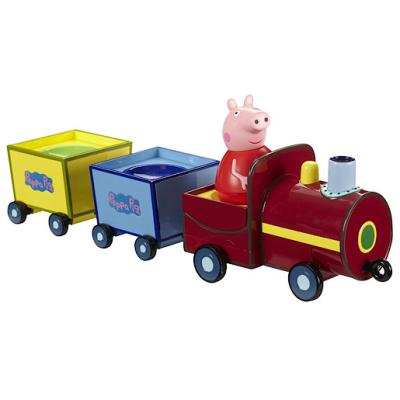 Peppa Pig - Weebles - Push-Along Wobbily Train - Figurine Culbuto et Train pour 38