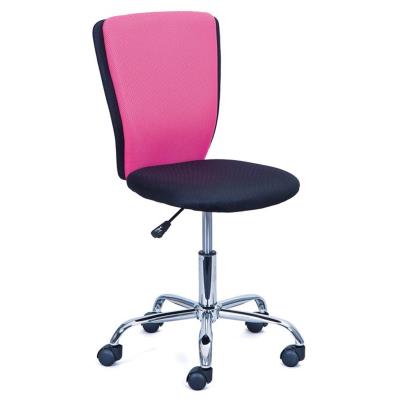Chaise de bureau enfant coloris noir/rose, 41 x 51 x 86-98 cm -PEGANE- pour 98