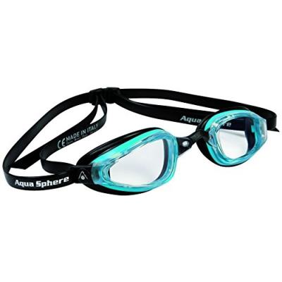 Aqua Sphere K180 Lunettes De Natation Avec Verre Transparent-noir Bleu pour 49