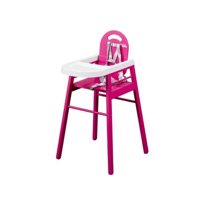 Chaise simple pour bb en bois rose fushia fabrication franaise pour 119