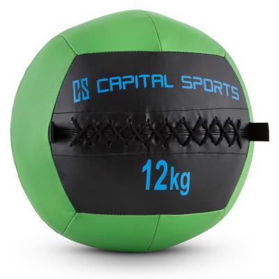 Capital Sports Epitomer Wall Ball 12kg Cuir Synthétique Vert pour 75