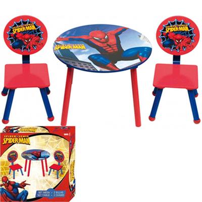 Ensemble table et chaises Spiderman pour 121