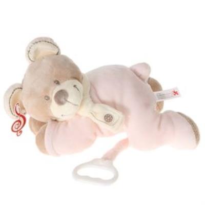 Nicotoy peluche musicale cuddles ours rose pour 66