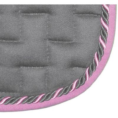 Mark Todd Tapis De Selle Avec Passant De Ceinture Gris Gris Rose Standard pour 58